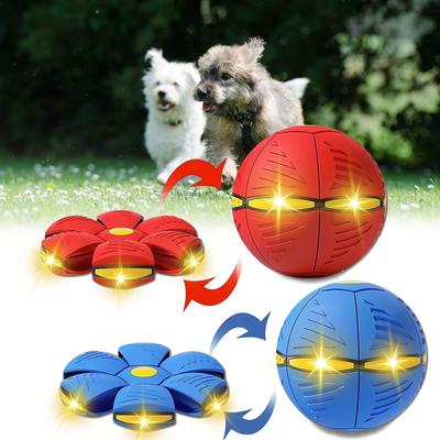 Haustier Hund Spielzeug Fliegende Untertasse Ball Magische Verformung UFO Spielzeug Outdoor Sport Hundetraining Ausrüstung Sportbälle