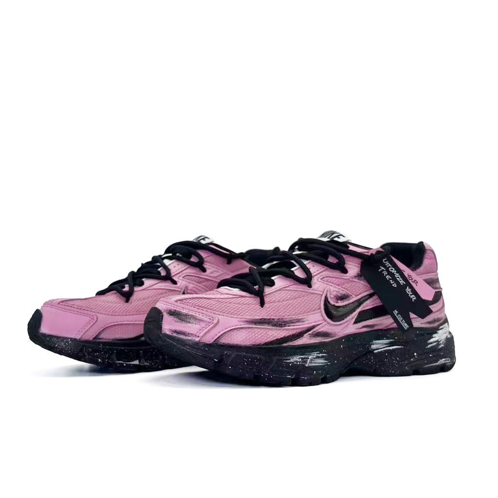 Nike Initiator Leder, Textil Dämpfung, Abriebfest Niedrig geschnitten Stadtwanderung Sprint Langstreckenlauf 394055-100(Team1356-)