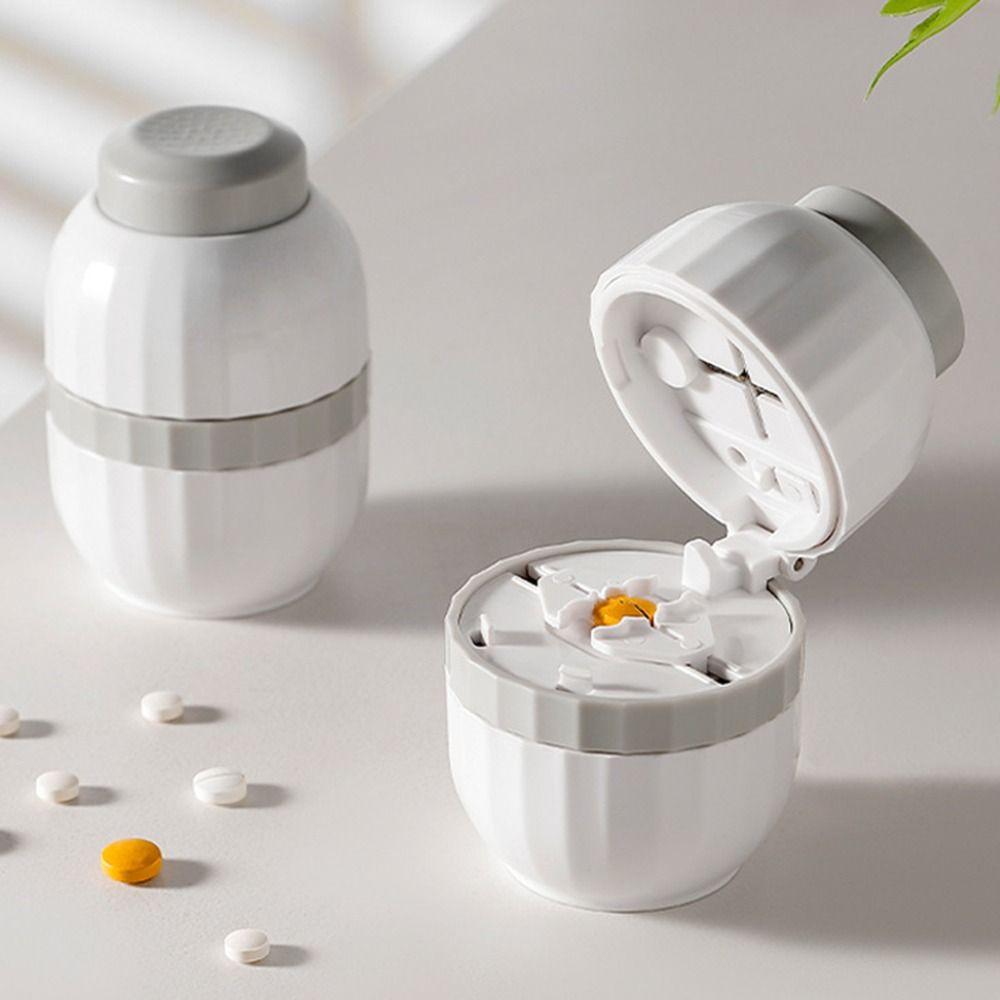 Adjustable Quartering Pill Cutter Splitter Dustproof Drug Tablet Crusher Pill Cutter Divider Organizer Pill Cutter Storage Box