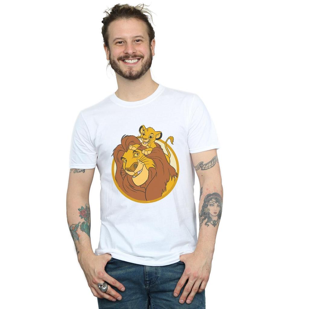 Disney Mens The Lion King Mufasa And Simba T-Shirt