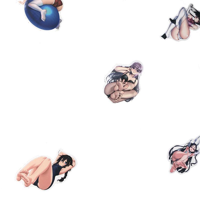 Nálepka 100ks Anime Sexy Girls Krásné Skateboard Laptop Kytara Kufr na kolo