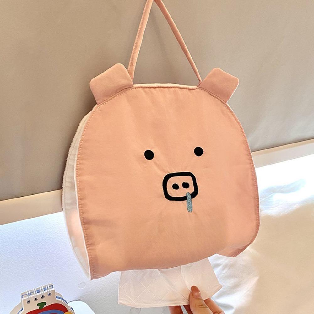 Cartoon Car Tissue Box Portable Paper Storage Bag Creative Napkin Storage Holder Student Dormitory