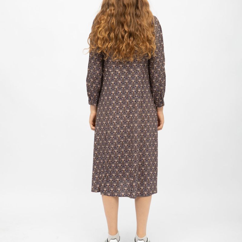 Mid-length V-neck Dress Printed Ravena Woman LA PETITE ETOILE