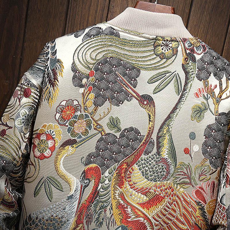 Embroidery Men's Jacket Coat Men's Hip Hop Street Clothing Men's Jacket Bomber Jacket Men's Clothing Plus Size