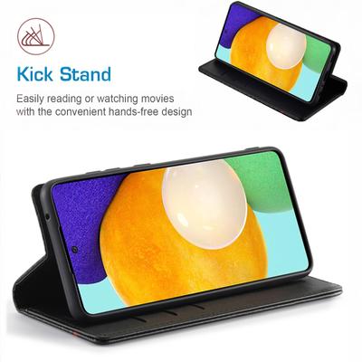 Carbon Fiber Leather Case for Samsung A14 A24 A34 A54 5G A13 A23 A33 A53 Galaxy A52 A72 A32 A12 A04S A02S Wallet Card Slot Cover