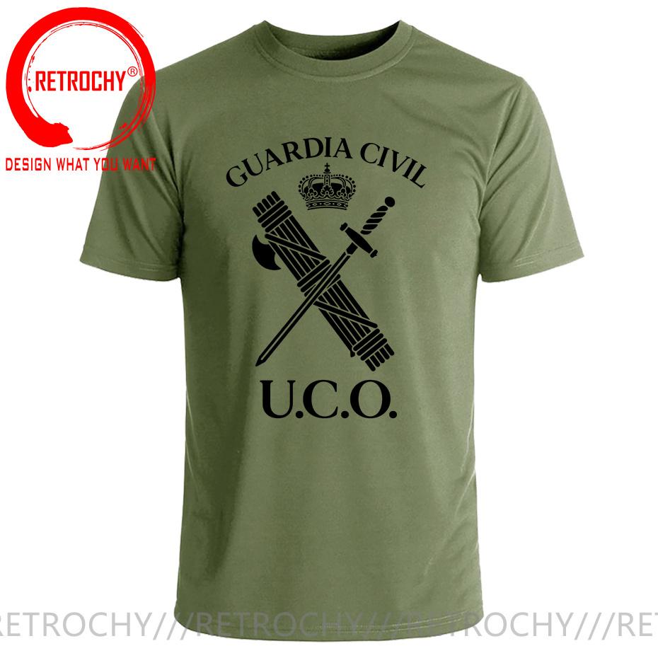 Uco Guardia Civil EspaA PolicA T Shirt Unisex Spain Guardia Civil TShirt Unisex Military Army Summer Streetwear Tops Tee Shirt