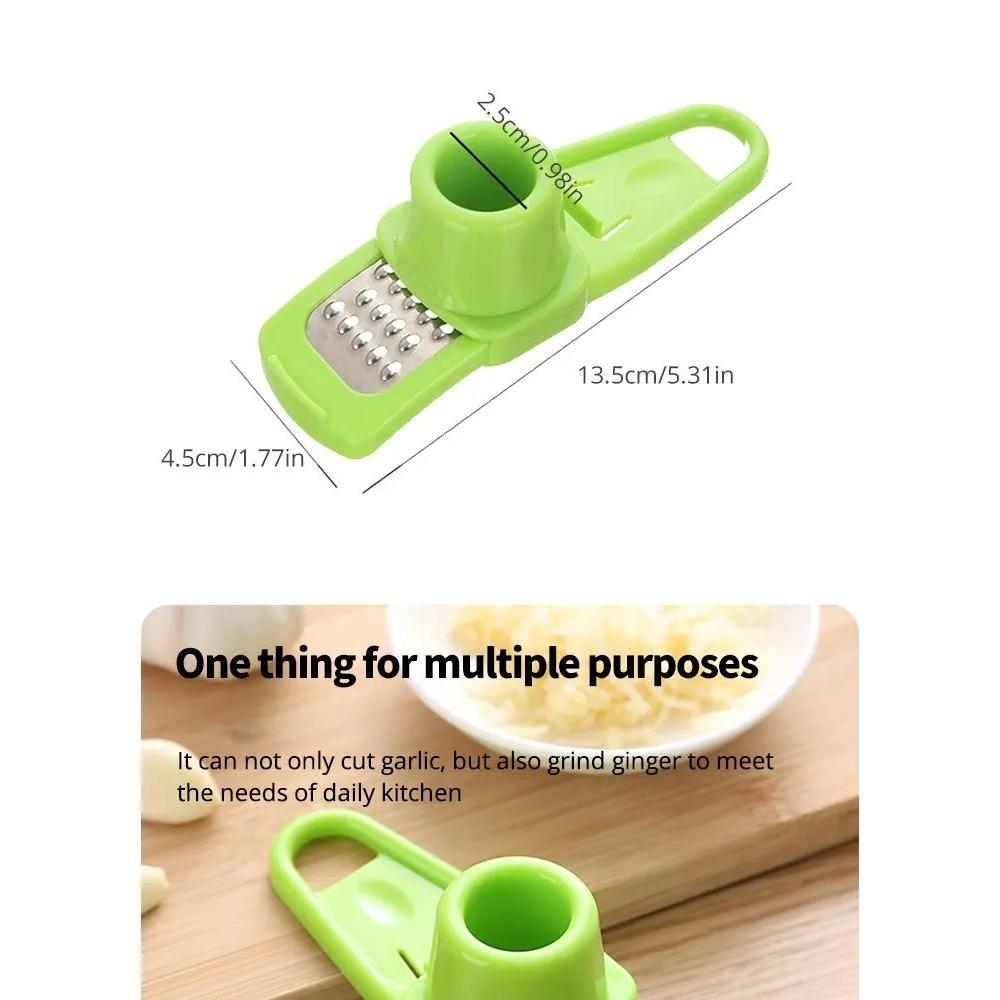 1 Stück Packung Mini-Knoblauchmühle Kreative Knoblauchpresse Küche Knoblauchbrei Manueller Knoblauchbrei Grüne Küchenhelfer