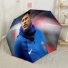 Paris Saint-germain Session Compact Travel Automatic Umbrella Sturdy 8-Rib Shaft Compact Design All-Season Travel Fashion Lovers