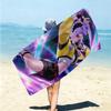 1Pc Purple Hair Rumi Artwork Beach Towel Microfiber Beach Towel Thin Absorbent For Beach Swimming Yoga Bath Sports 0917196