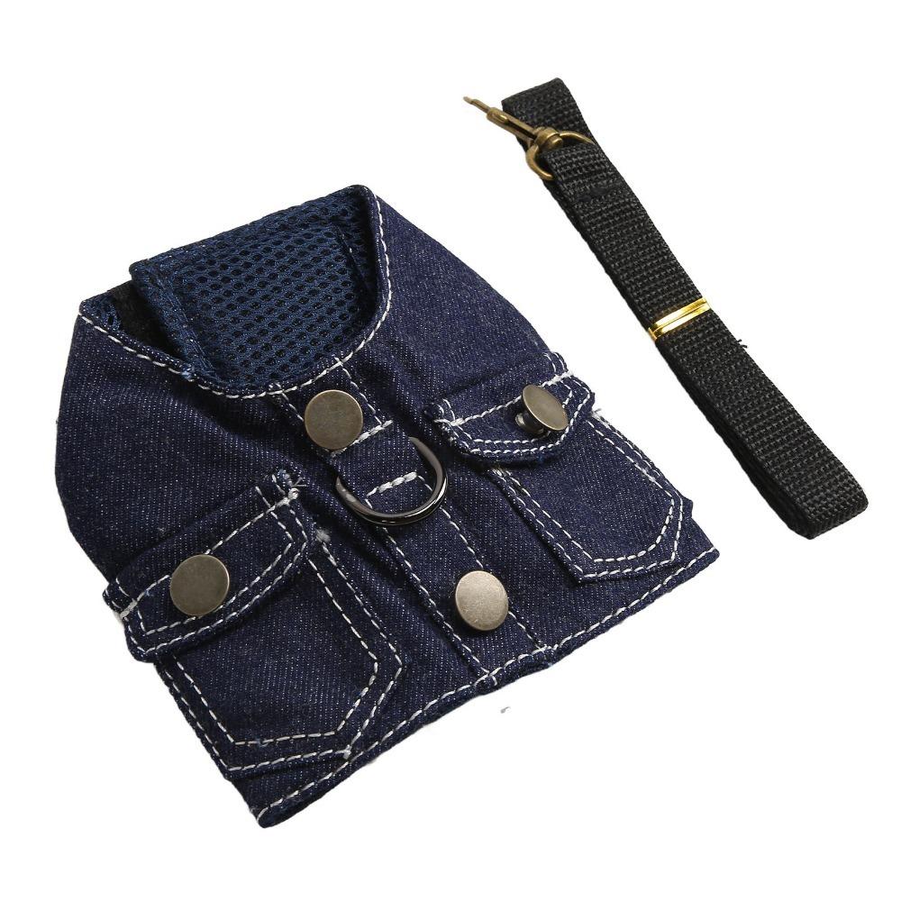 Oxford Cloth Dog Cat Leash Anti-knot Escape Proof Harness Durable Pet Harness Outdoor Walking
