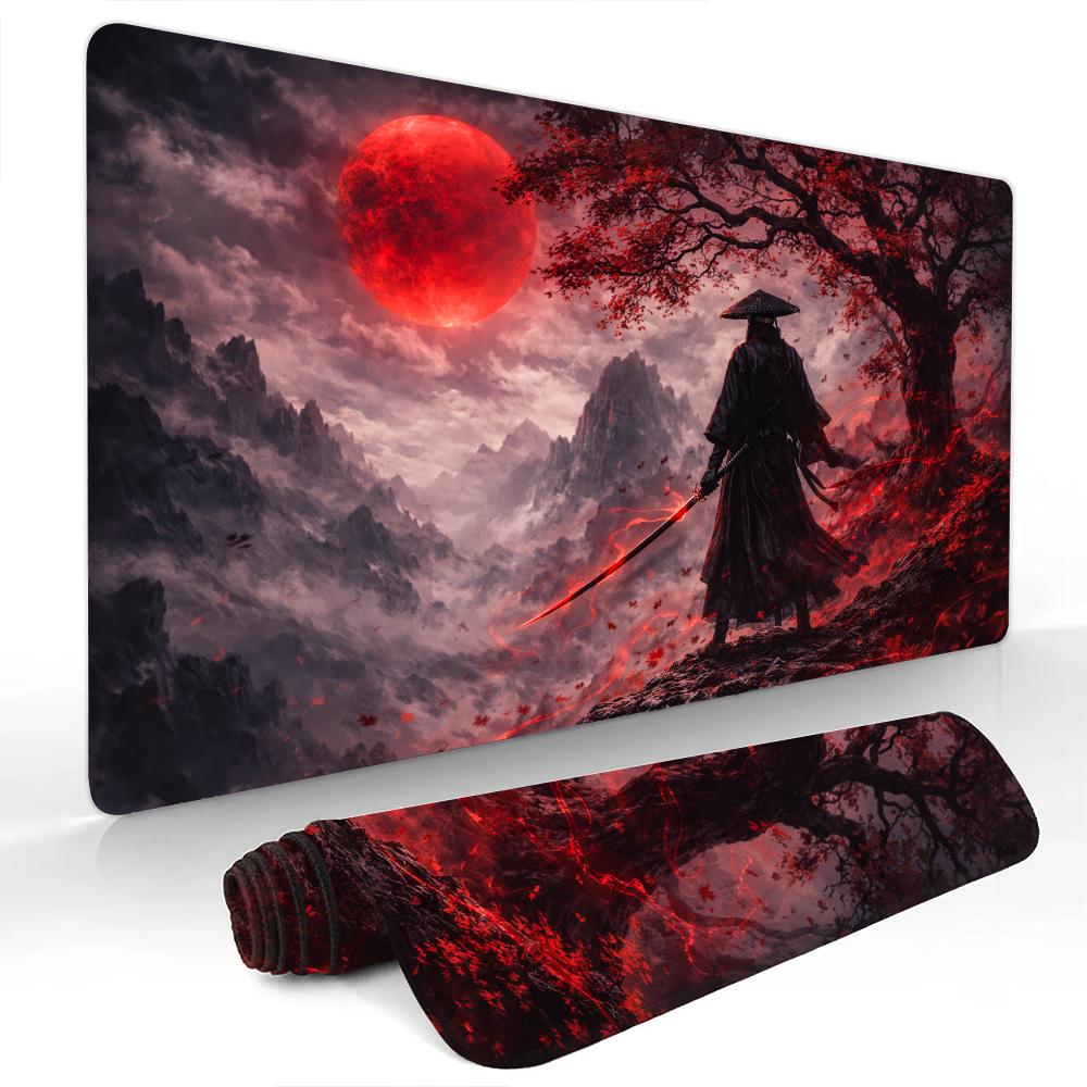 Dark Aesthetic Fantasy Warrior large Mouse pad Desk Mat NonSlip Gaming mats office rug pc accessories mousepads desk pad