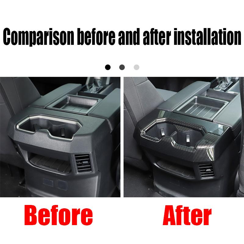 For Toyota Tundra/Sequoia 2024 water cup panel decorative frame behind armrest box automotive interior supplies