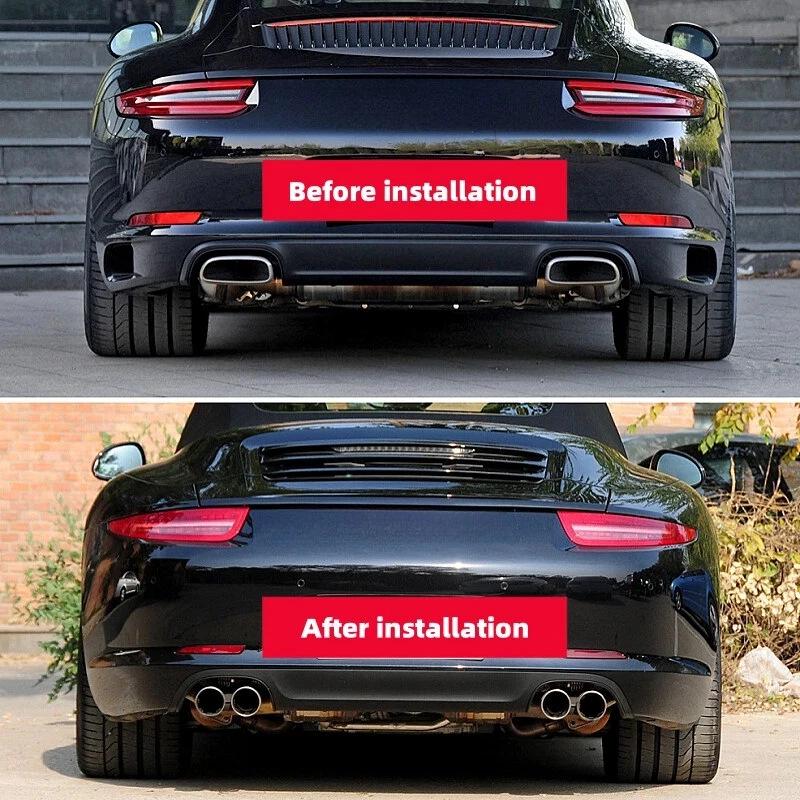 Stainless Steel Tailpipe Muffler Tip for 2011-2024 Porsche 911