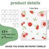 Swedish Dishcloths for Kitchen, 6 Pack, Reble Paper Towels Washable,Super Absorbent, Fast Dry Cleaning Cloths,Non-Scratch, No Odor, Biodegradable