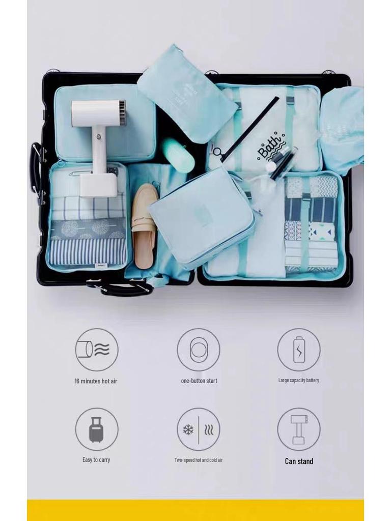 Rechargeable Wireless Hair Dryer for Home, Art Students, Outdoor Use, and Baby Care
