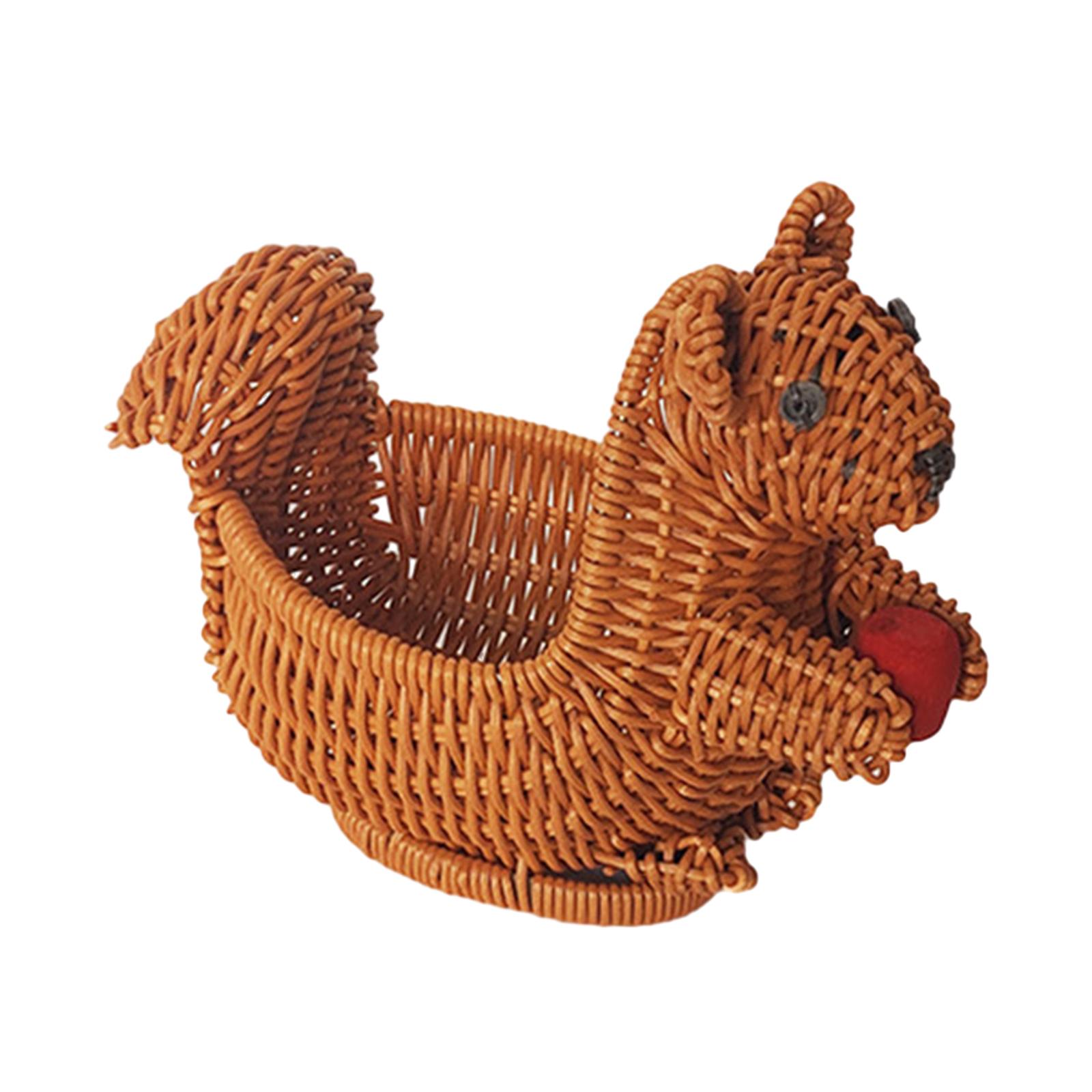 

Animal Shaped Fruit Basket, Handmade Multifunctional Snack Holder, PP Material for Home Kitchen, Smooth Edges