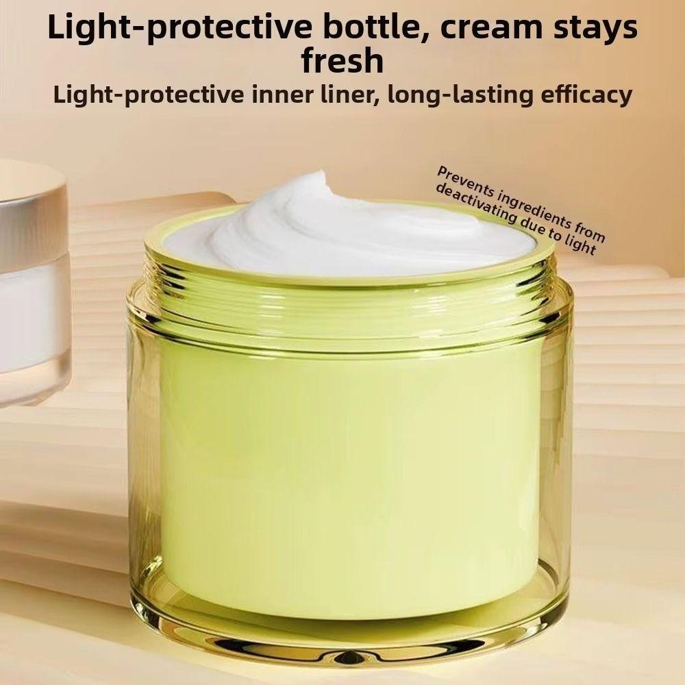 Push Down Mechanism Airless Pump Jar 50ml Capacity Empty Lotion Dispenser Outdoor