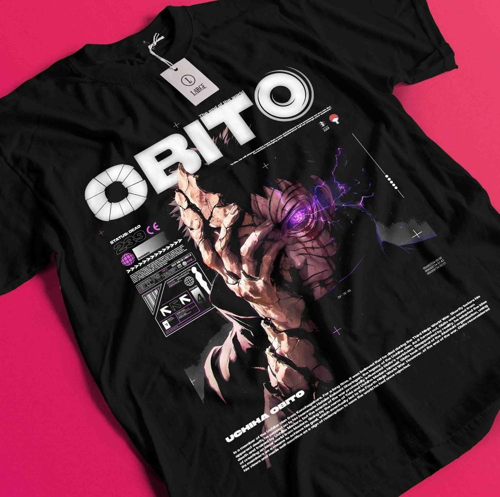 Obito Uchiha Tshirt Itachi T-Shirt Minato Shirt Madara Kakashi Rin Naruto Tee BB1618