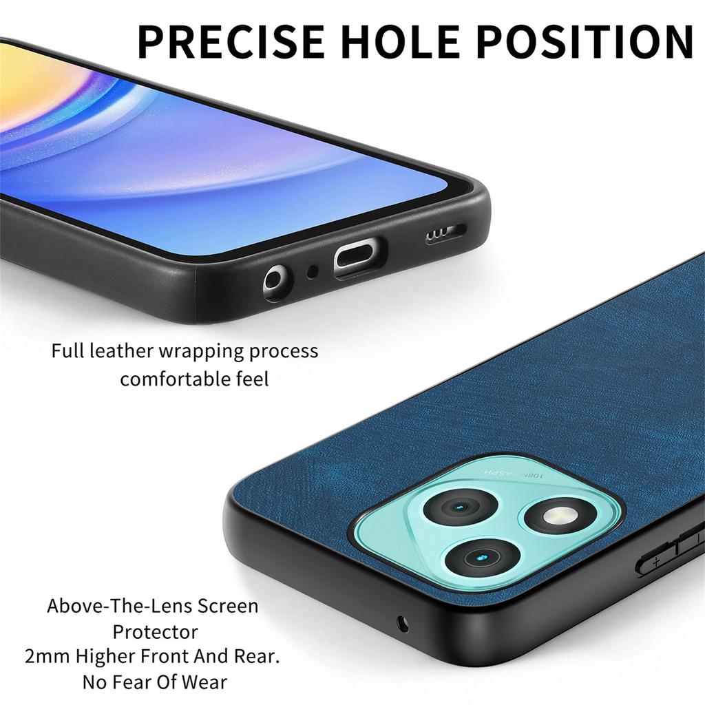 For Honor 400 Lite Case Shockproof Slim Retro Leather Phone Back Cover