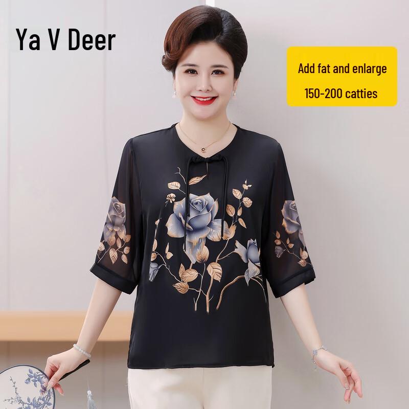 

Yalu Plus Size Women s Summer Loose Short-Sleeve T-Shirt 4XL