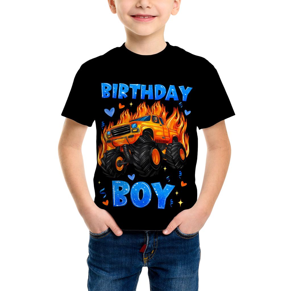 3D Pattern Printing Fashion T-Shirt  Element Printing Summer New Boy Personalized Cool Tops Kids Funny T Shirt