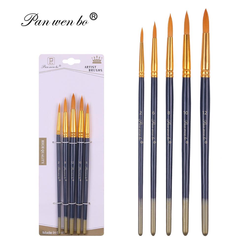 Set di 6 pennelli per pittura in nylon cross-border con gesso ad acqua e materiali artistici fai da te