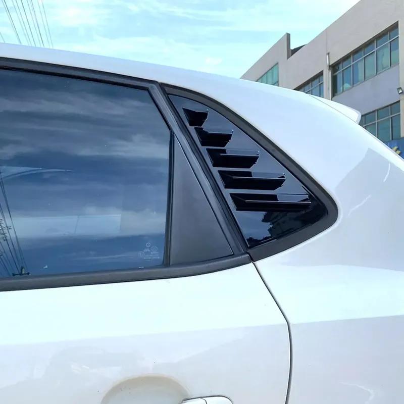 For Volkswagen VW Polo MK5 6R 6C 2011- 2017 ABS Plastic Rear Window Quarter Louver Scoop Cover Side Vent Trim Car Adhesive Parts