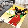 Bing Flannel Pattern Square Carpet,Area Rug,Carpet Rug for Living Room Bedroom Sofa Playroom Decor,Non-slip Floor Mat
