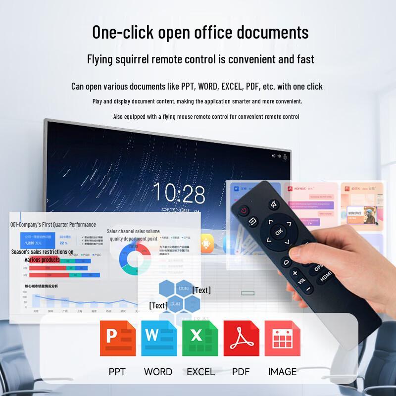 55-inch 4K Interactive Flat Panel Display with Mobile Cart (CN version)