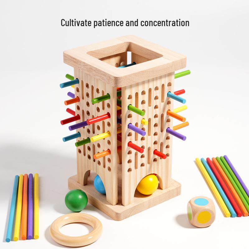 

Wooden Balancing Game: Two-Player Brain Training for Kids Aged 3-6, Enhancing Concentration and Fun Learning