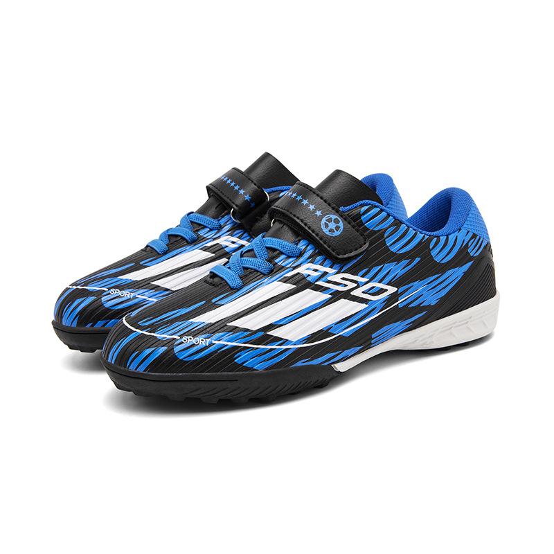 Kinder-Fußballschuhe Herren Ag-Stollen Nahtlose Fly-Woven Außen-Fußballschuhe Jugend Kunstrasen Professionelle Fußballschuhe