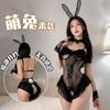 Sexy lingerie pure lust seduction thin sexy playful bunny open crotch lace exposed perspective uniform suit