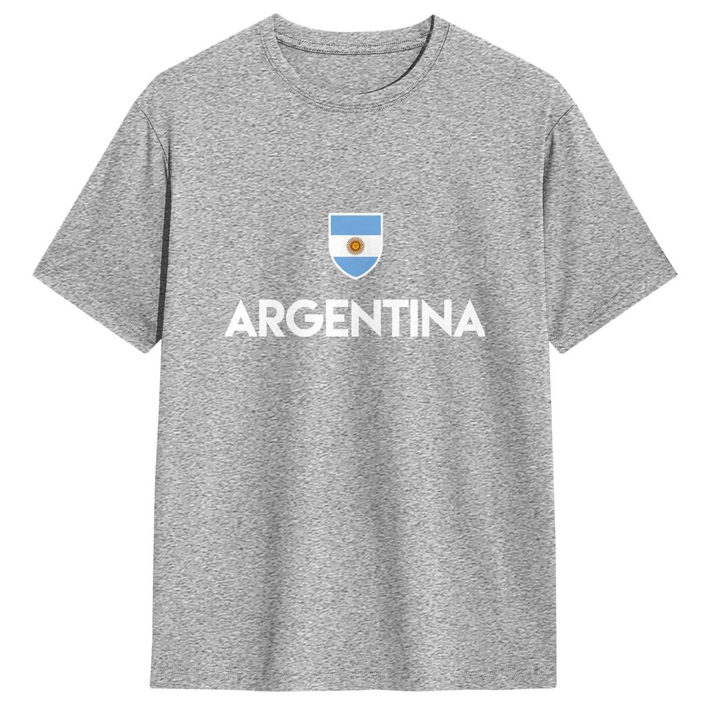 Argentina Flag Cotton Tshirt For Unisexs Beach Classic Tshirts Oneck Fashion Tees Big Size Wholesale Clothes