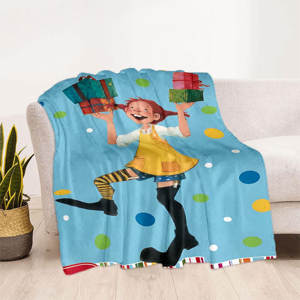 Coperta Avventure di Pippi Ultra Morbida Perfetta per Picnic Biancheria da Letto Ufficio Universale per Tutte le Stagioni Regalo Perfetto per Parenti e Amici