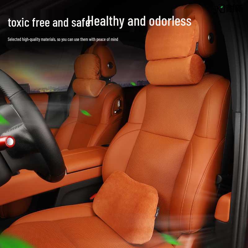 Poduszka pod zagłówek i podparcie lędźwiowe do Li Auto L7 L8 L9 - Pianka z pamięcią kształtu do ochrony szyi w fotelikach samochodowych, Kompatybilna z NIO i Baoshi