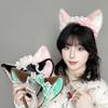 Süßes Japanisches Kawaii Katzenohren Stirnband Schwanz Set Lolita Mode Cosplay Kostüm Zubehör