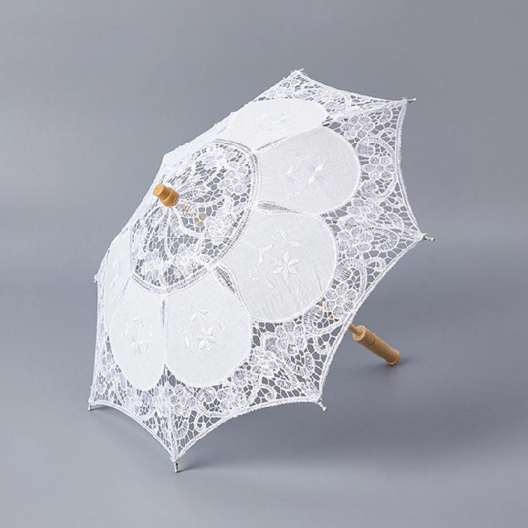 Lace Parasol Elegant Lace Umbrella for Outdoor Party Photo Props Decorative Parasol Lacework Umbrella for Garden