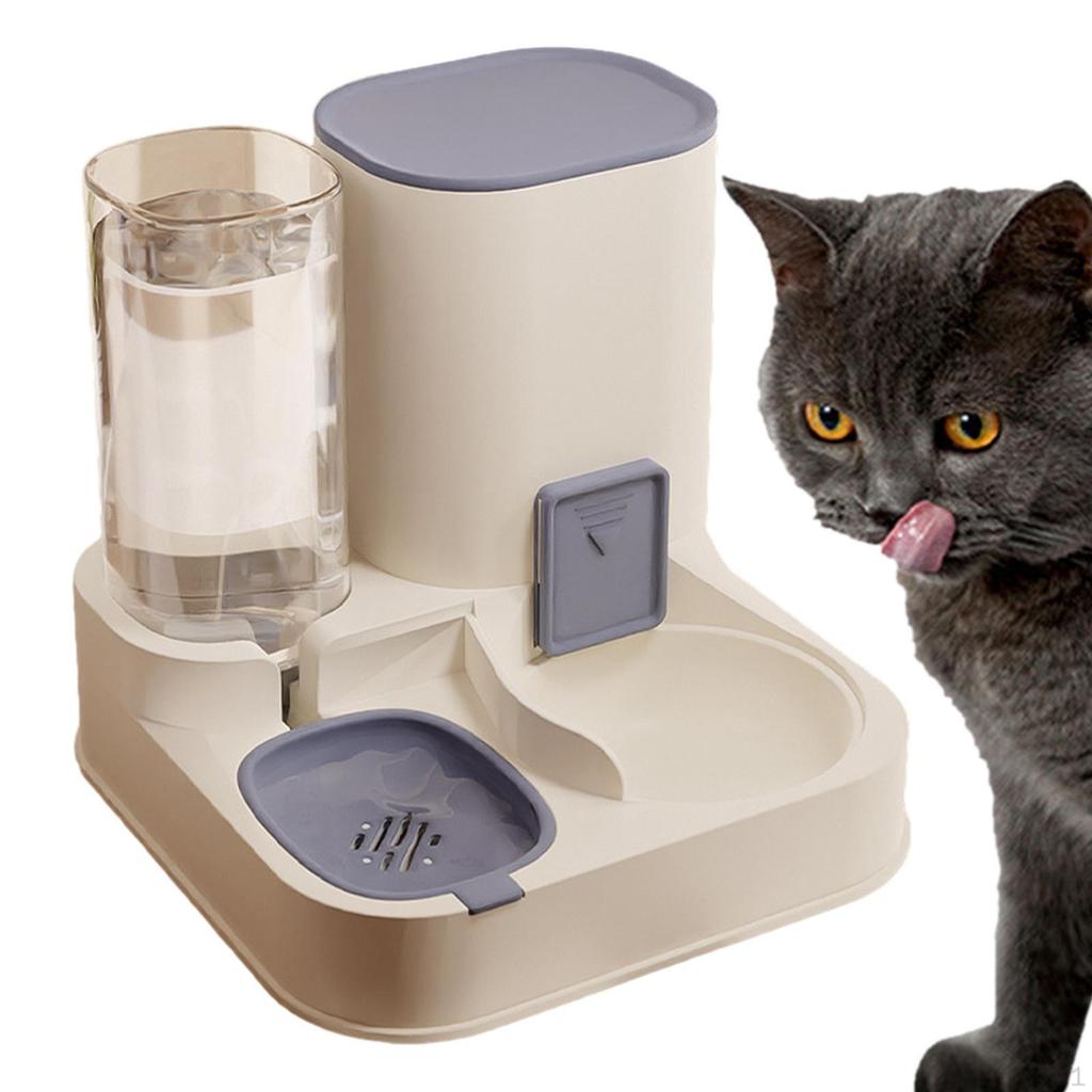 2 In 1 Gravity Pet Bowl, Dry Food Bowl And Watering Accessories for Cats, Kittens