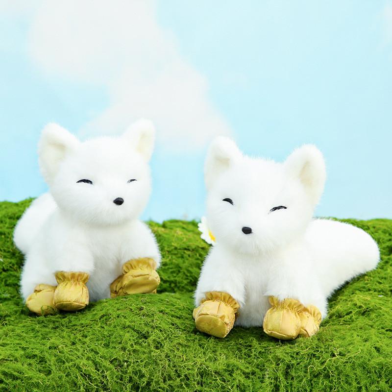 Fox Sitting Animal Posture Plush Toy Stuffed Doll Cartoon Style Children Gift