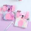 Cuaderno de Peluche de Animales con Candado Diario de Dibujos Animados 3D Cuaderno Lindo