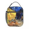 Vincent Van Gogh - The Cafe Terrace On The Place De Forum Insulated Lunch Bag for Women Kids Food Boxes Thermal Lunch Box Tote