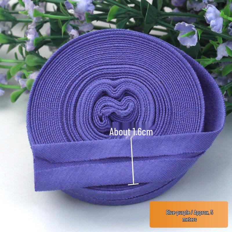 Elastic Cotton Knit Piping Tape for Baby Clothes and No-Iron Decoration