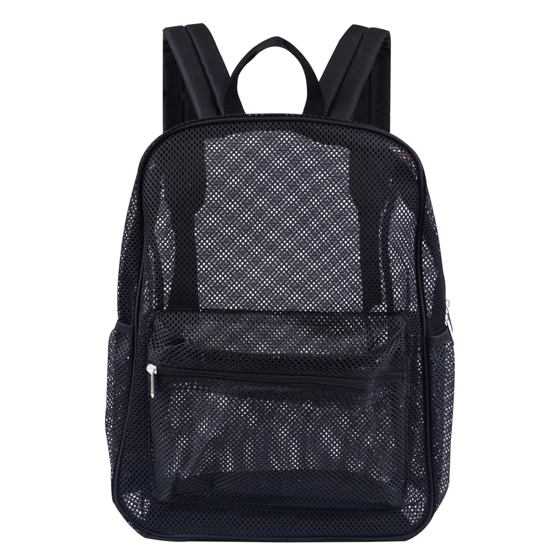 

Популярный рюкзак Сетчатый дышащий рюкзак большой вместимости Портативный рюкзак для пляжных путешествий Многофункциональный рюкзак чёрный