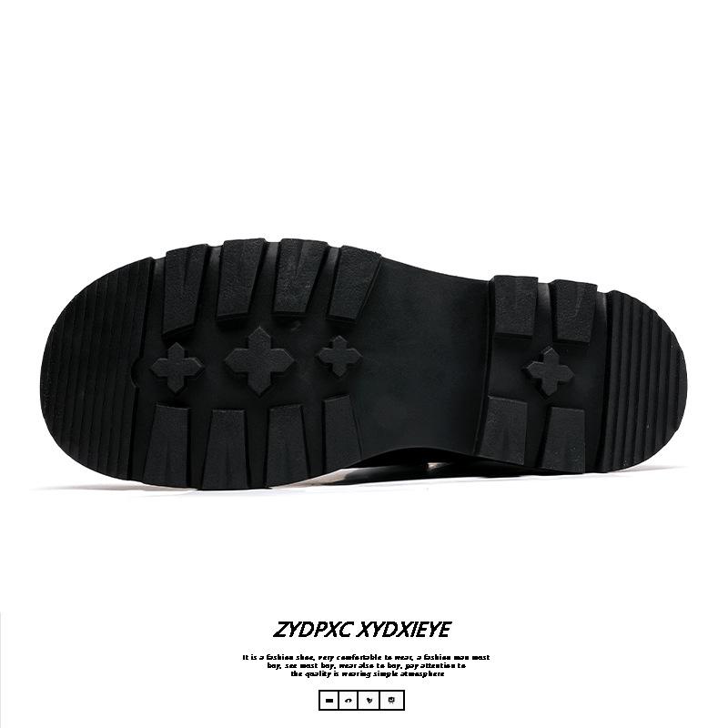 Spring big head business casual leather shoes lace-up soft sole versatile men's dress black men's leather shoes non-slip 5155-R