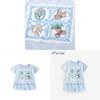 Girl Summer Cotton T Shirt And Shorts Set With Cartoon Pattern For Toddler Kids