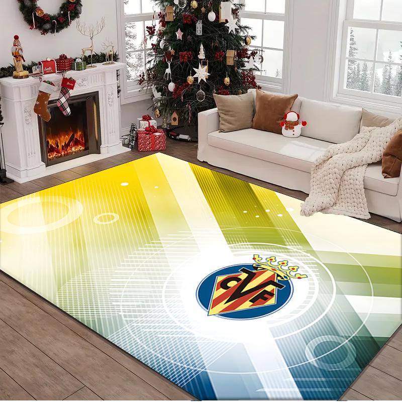 1PC rug Vill-arreal Flames Carpet, Chair Rug,Area Rug for Office Bedroom living rooms bedroom, Doormat decor Christmas fan gifts