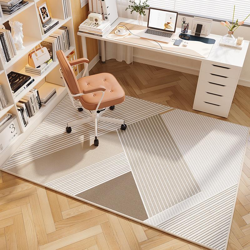 Computer Chair Cushion Rug Bedroom Study Desk Chair Foot Mat e-Sports Chair Swivel Chair Protection Carpet Home Decor