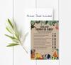 Inkdotpot Mommy Or Daddy Who Said it Game Gender Neutral Greenery & Animals Set of 50 Fun Baby Shower Game Rustic Kraft Party Supply