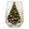 Christmas Stemless Wine Glasses Holiday Glassware Magical Christmas Glass Cup Christmas Glass Art Cup for Unique Christmas Gifts