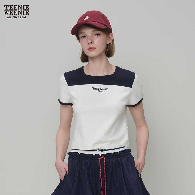 Teenie Weenie Bear Letter Color Block T-Shirt M